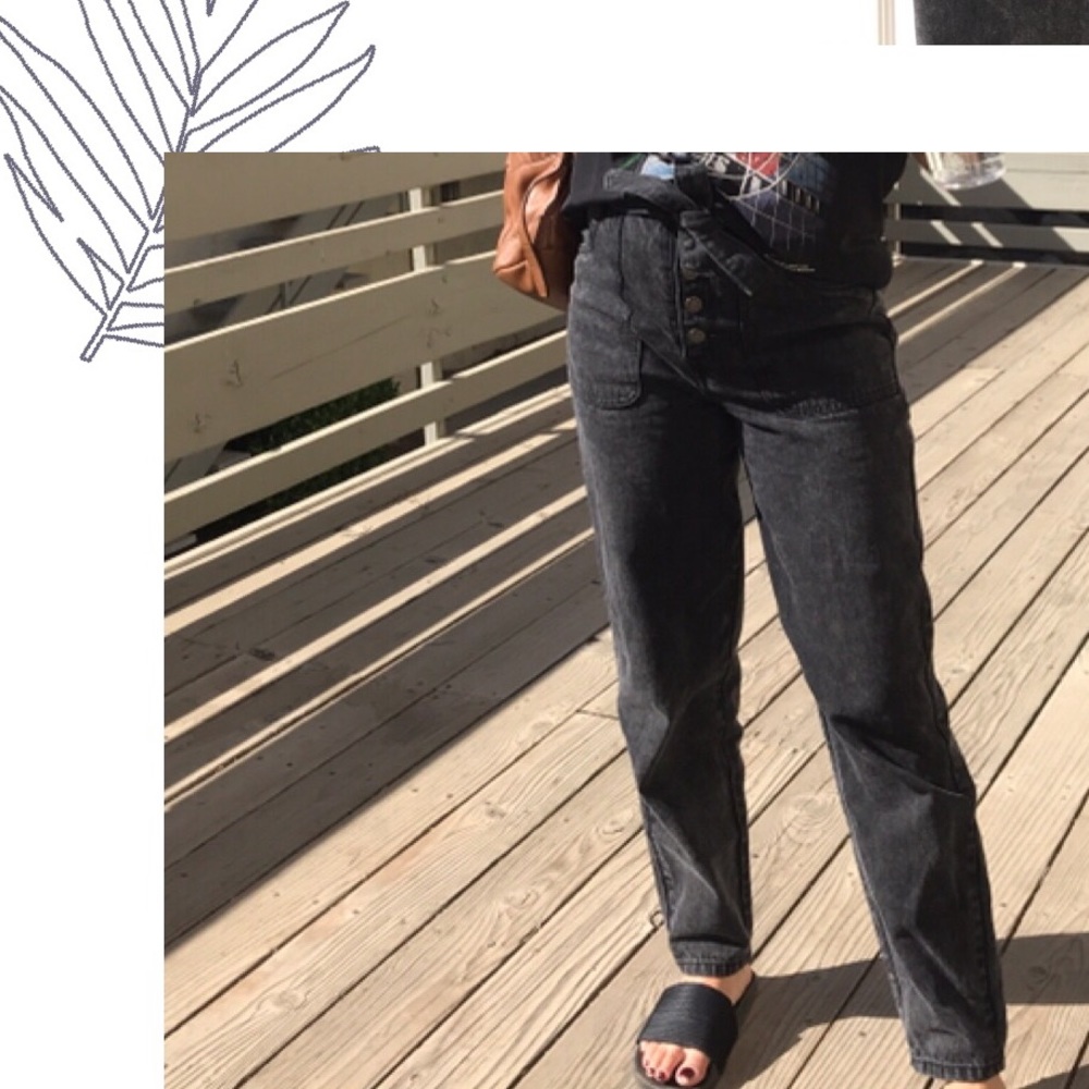 VINTAGE BLACK WASH JEANS